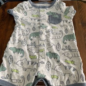 *set of 6* baby boy summer rompers 0-3, 3, and 3-6mo